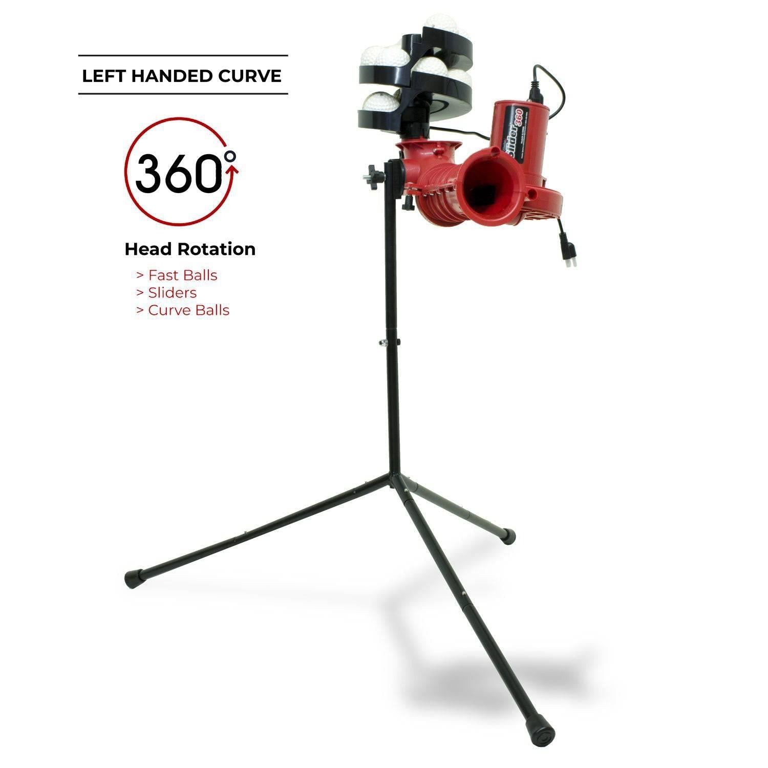 Heater Sports Slider Machine with Ball Feeder & Power Alley Cage