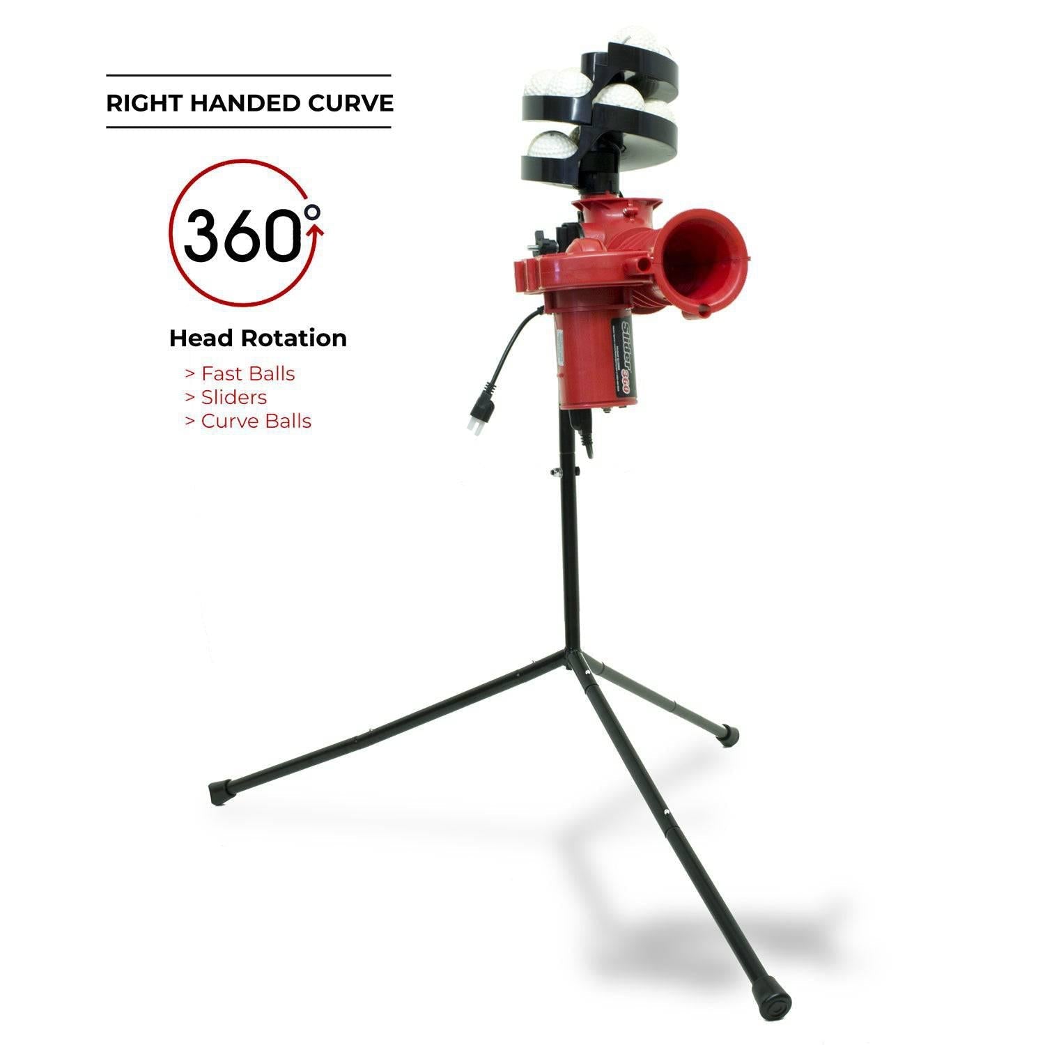 Heater Sports Slider Machine with Ball Feeder & Power Alley Cage