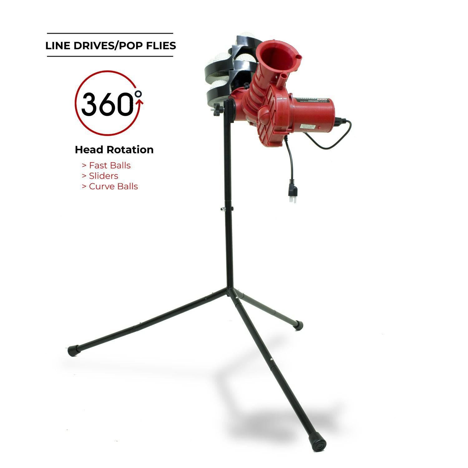Heater Sports Slider Machine with Ball Feeder & Power Alley Cage
