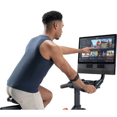 NordicTrack X24 Studio Bike with 20% to -10% gradient and Pivoting 24" Touchscreen.