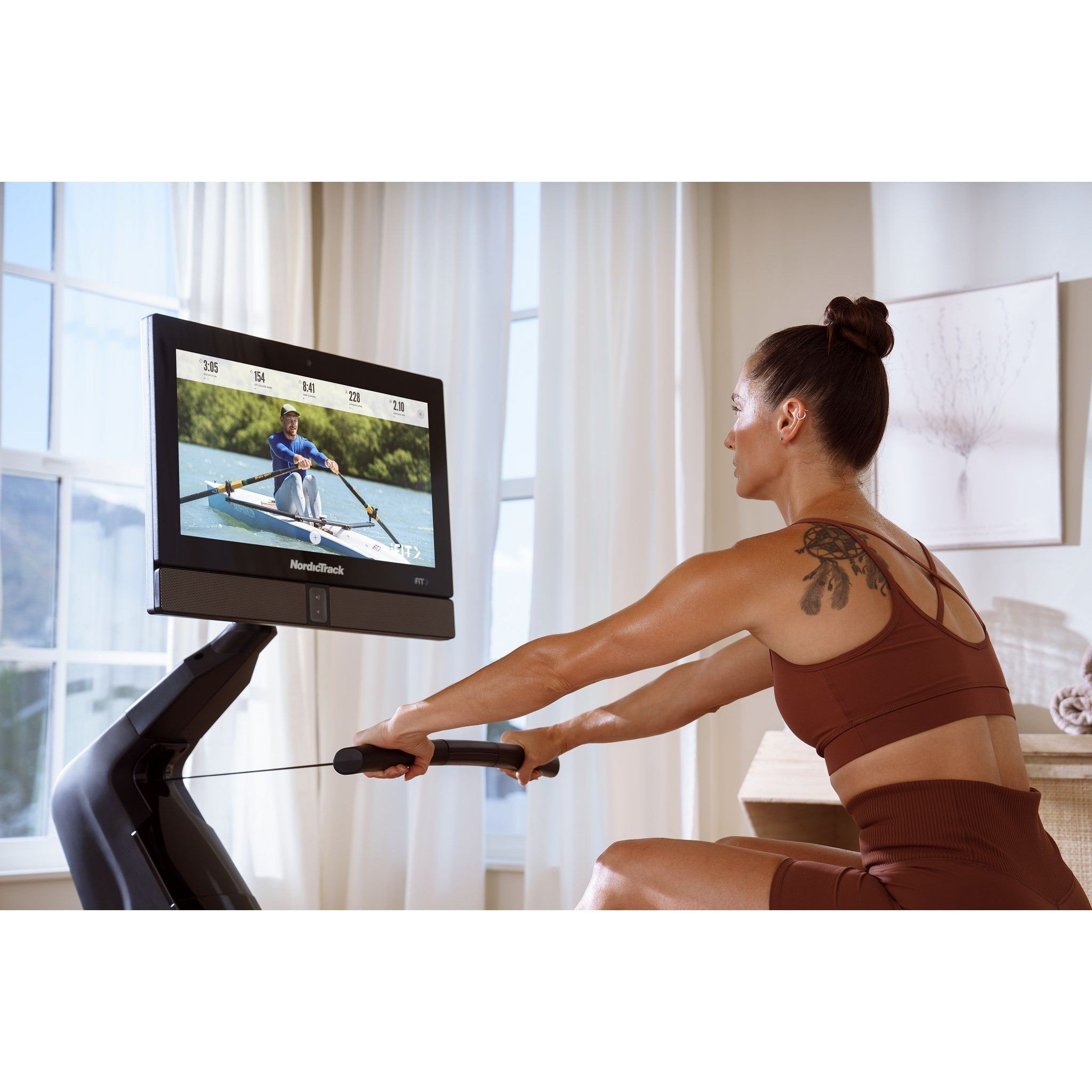 NordicTrack RW900; iFIT-enabled Rower with 22" Pivoting Touchscreen