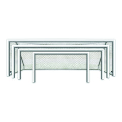 World Class™ 40 Round Aluminum Portable Soccer Goal (Set of 2)