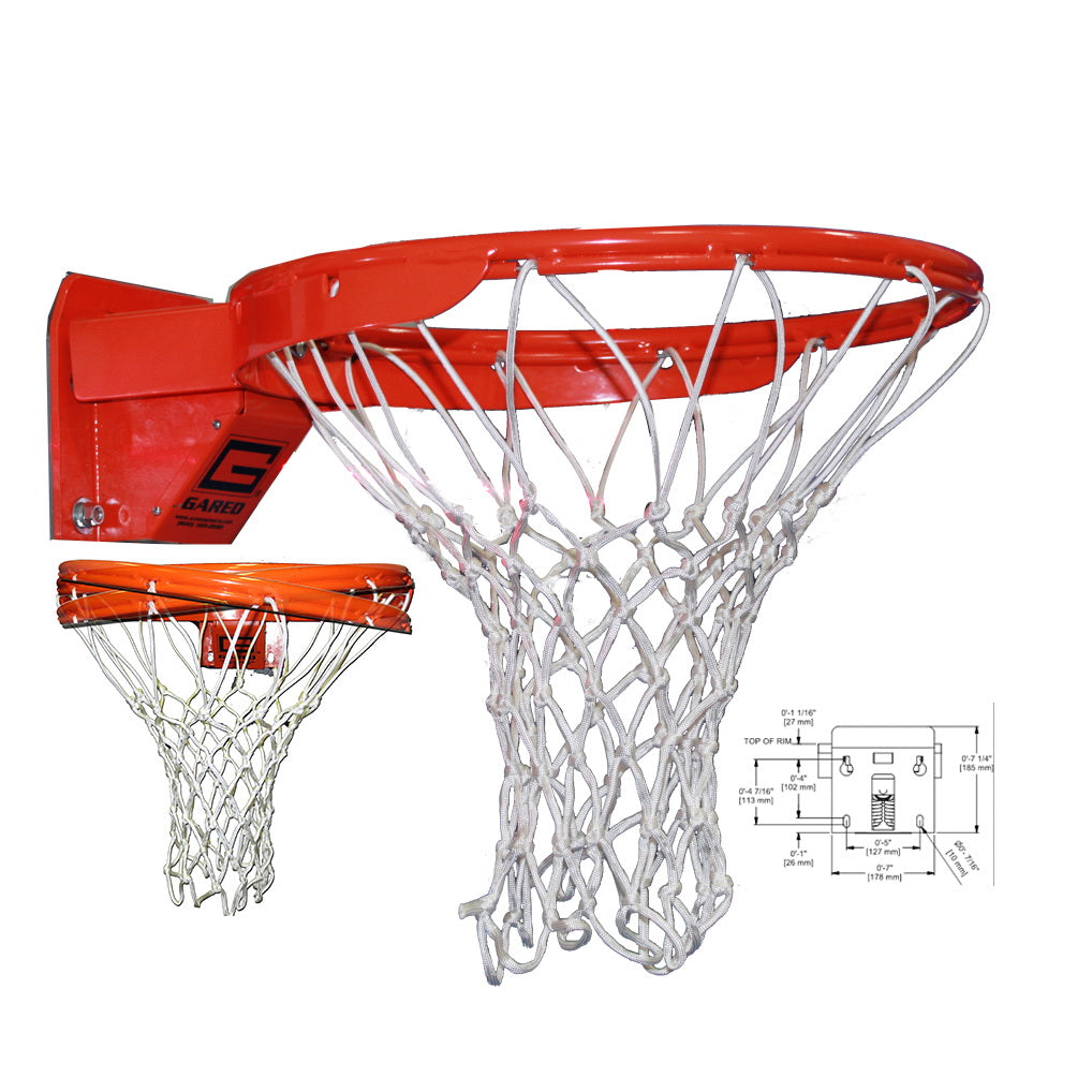 Collaspable Basketball Rim Gared Multi-Directional Breakaway Basketball Rim – Athletequip