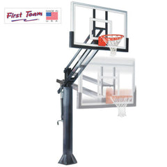 Force™ In Ground Adjustable Basketball Goal