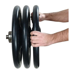 York Barbell 2″ Iso-Grip Rubber Encased Steel Olympic Plate Sets