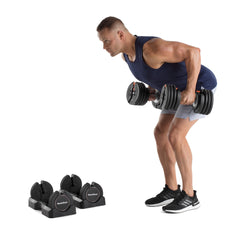 NordicTrack Set of Two 55 lbs Adjustable Dumbbells