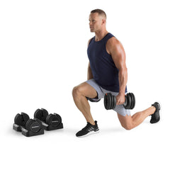 NordicTrack Set of Two 55 lbs Adjustable Dumbbells