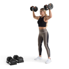 NordicTrack Set of Two 55 lbs Adjustable Dumbbells