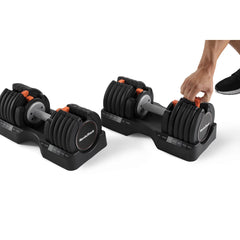 NordicTrack Set of Two 55 lbs Adjustable Dumbbells