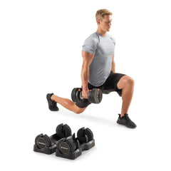 NordicTrack Set of Two 55 lbs Adjustable Dumbbells