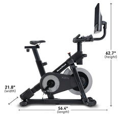 NordicTrack X24 Studio Bike with 20% to -10% gradient and Pivoting 24" Touchscreen.