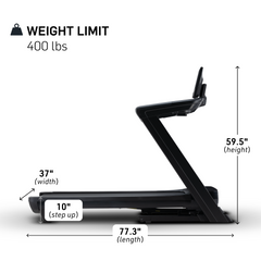 NordicTrack Commercial 1250 Treadmill with 10" Tilting Touchscreen; Perfect for All Fitness Levels; Improves Endurance, Mobility, and Strength