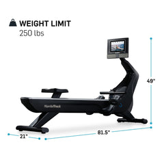 NordicTrack RW700; iFIT-enabled Rower with 10" Pivoting Touchscreen