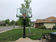 Stainless Olympian™ Adjustable Basketball Goal