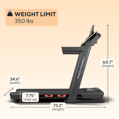 ProForm Carbon Pro 9000 Treadmill with 16" Touchscreen for Immersive At-Home Fitness