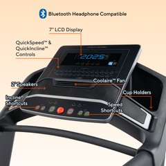 ProForm Carbon TLX; Treadmill for Walking and Running with Built-In Fan and SpaceSaver Design