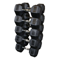 Body Solid Rubber Hex Dumbbell Sets - SDRS