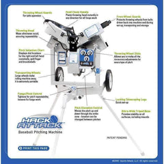 Sports Attack Hack Attack Softball Pitching Machine