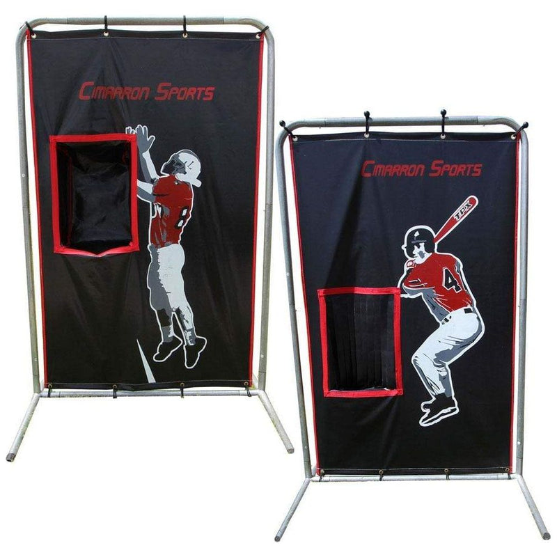 Cimarron 2-Sport Catcher Vinyl Backstop w/ Frame CM-2SPCBSF