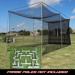 Cimarron 20x10x10 Masters Golf Net w/ Frame Corner Kit CM-MAS20GNTC