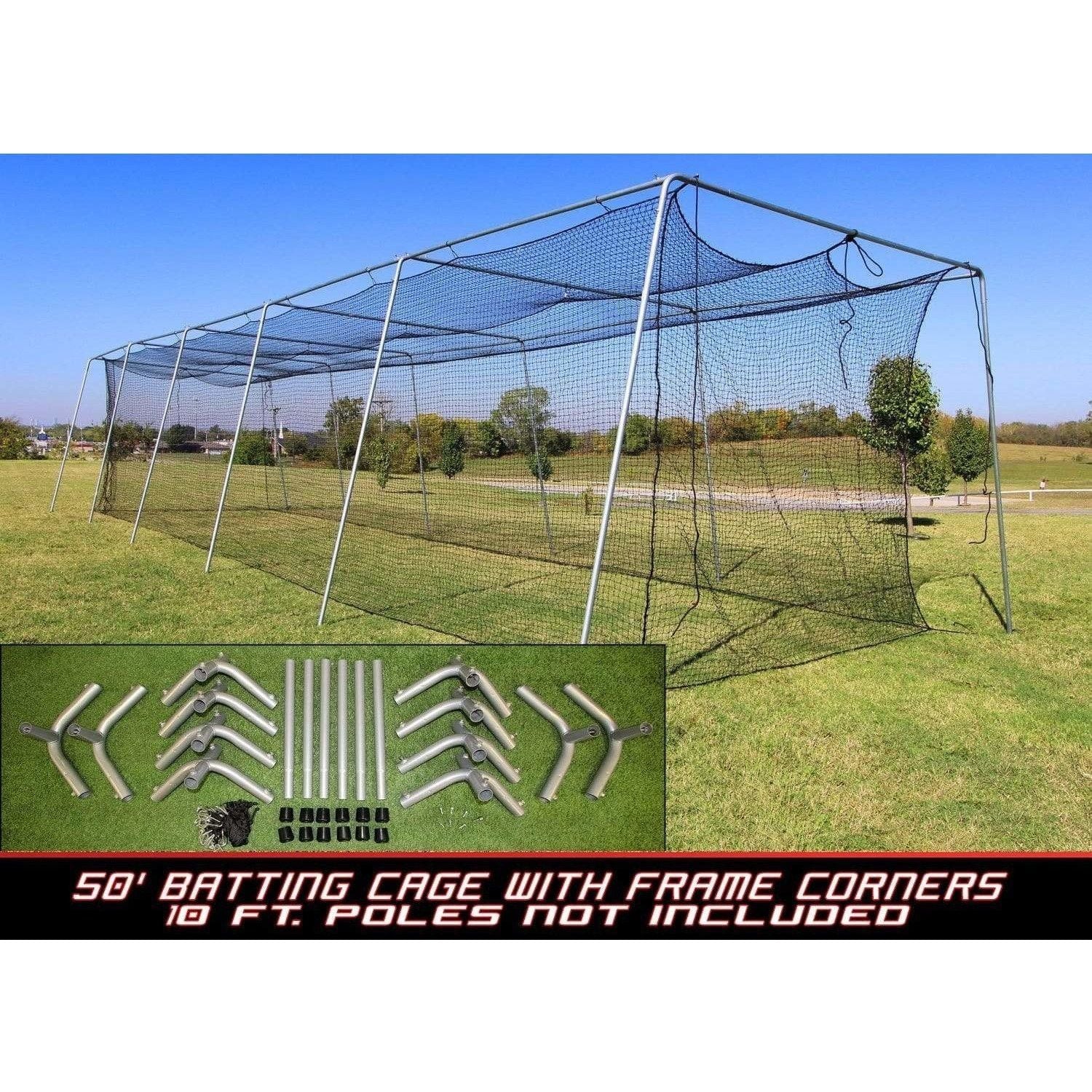 Cimarron #24 Batting Cage Net with Frame Corner Kit – Athletequip