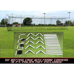 Cimarron #24 Batting Cage Net with Frame Corner Kit