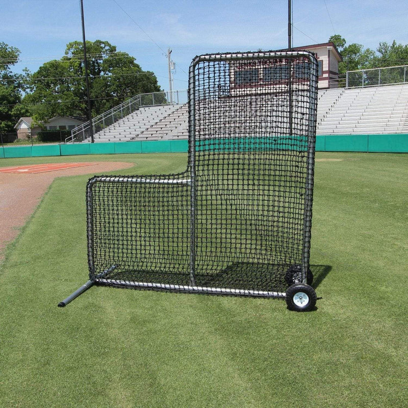 Cimarron 7' x 7' #84 Pitchers L-Screen w/ Wheels CMH-7x784PLNFW