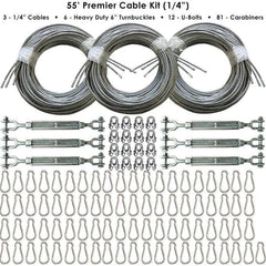 Cimarron Sports 55' Indoor Premier Batting Cage Cable Kits