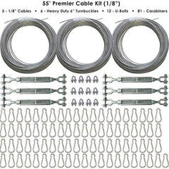 Cimarron Sports 55' Indoor Premier Batting Cage Cable Kits