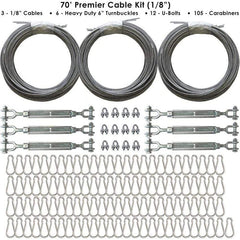 Cimarron Sports 70' Indoor Premier Batting Cage Cable Kits