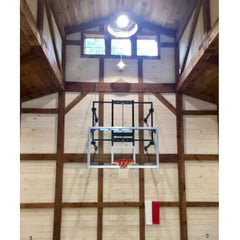 Gared 42” X 72” Fold Up Basketball Wall Mounted Package w/ Electric Height Adjuster