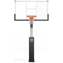 Dominator 72" Glass Backboard Adjustable Hoop 724-aa