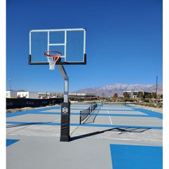 Dominator 72" Glass Backboard Adjustable Hoop 724-aa