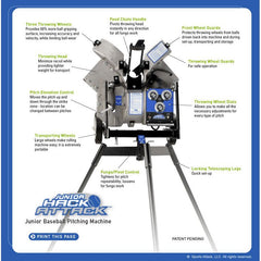 Junior Hack Attack Baseball Pitching Machine, 90V