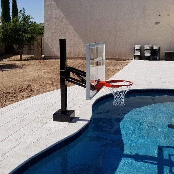 First Team HydroChamp In-Ground Adjustable Poolside Basketball Hoop