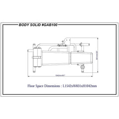 Body Solid GAB100B Counter Balanced Ab Machine