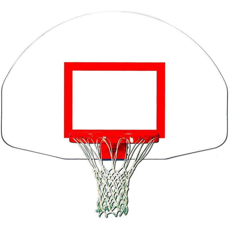 Gared 35” x 54” Durable Fan-Shape Marked Steel Basketball Backboard 1245T