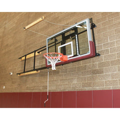 Gared 42” X 72” Side Fold Basketball Wall Mounted Package w/ Manual Height Adjuster