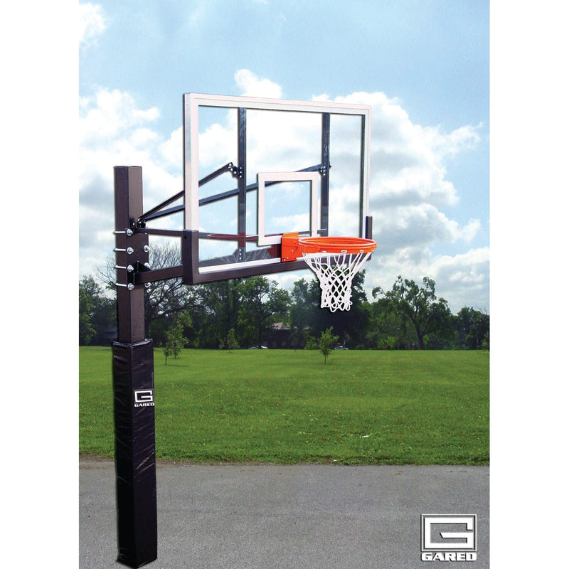 Gared Endurance 6” Square Post 5’ Extension Acrylic Playground Basketball Hoop