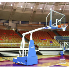 Gared Sports Hoopmaster 8 Spring-Lift Collegiate/High School Indoor Portable Basketball Hoop 9408