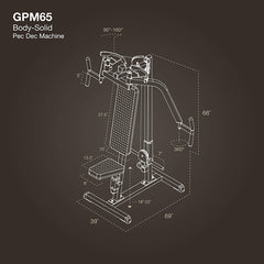 Body Solid GPM65B Plate Loaded Pec Machine