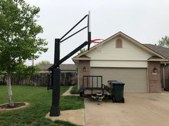 Stainless Olympian™ Adjustable Basketball Goal