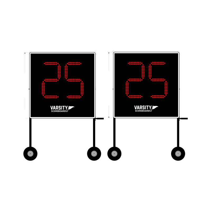 Varsity Scoreboards 7400 Delay-of-Game Clocks w/ Rolling Legs