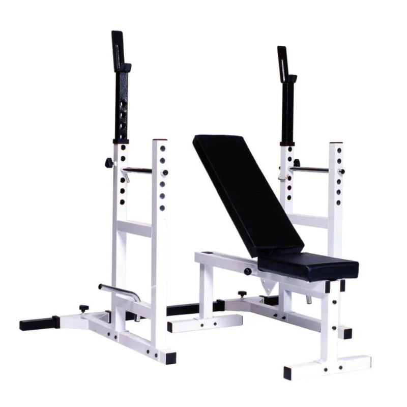 York Barbell Pro Series 209 Squat Rack Bench Combo