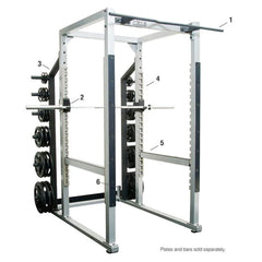 York Barbell STS Power Rack with Hook Plates