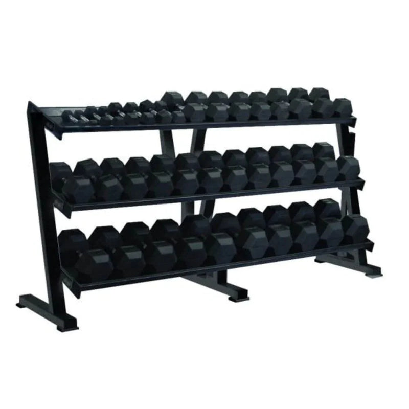 York Barbell Three-Tier Tray Dumbbell Rack